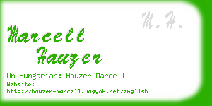 marcell hauzer business card